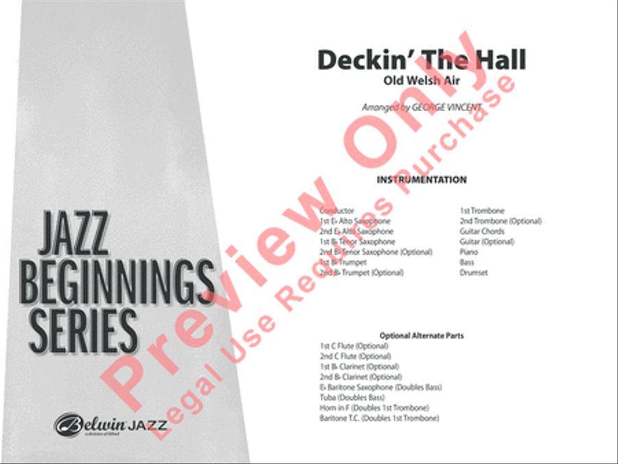Deckin' the Hall Deckin' the Hall Jazz Ensemble scores gallery preview page 2