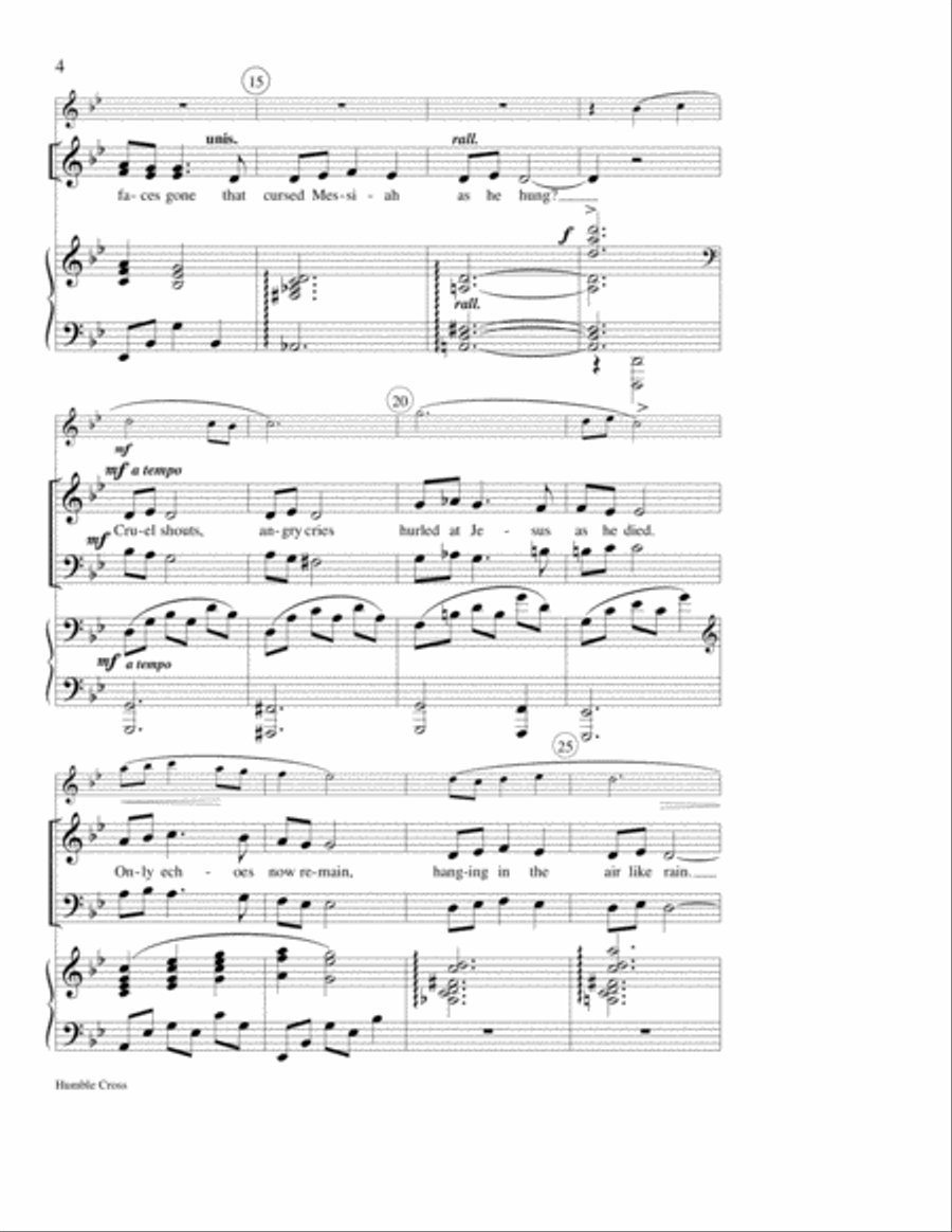 Humble Cross 4-Part scores gallery preview page 3