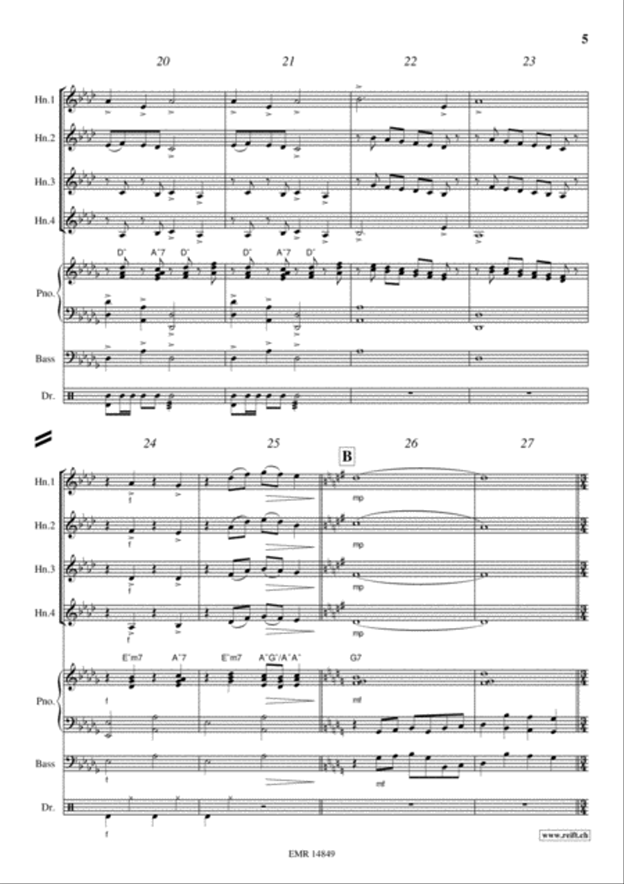 Frere Jacques Horn scores gallery preview page 5