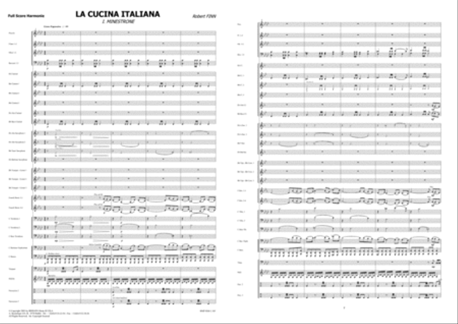 La Cucina Italiana La Cucina Italiana Concert Band scores gallery preview page 2