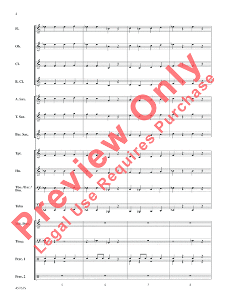Wenceslas Variants Concert Band scores gallery preview page 4