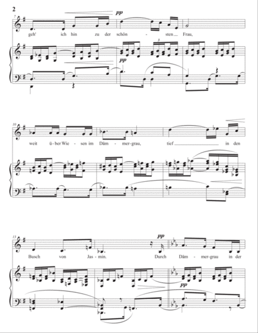 Traum durch die Dämmerung, Op. 29 no. 1 (transposed to E-flat major)