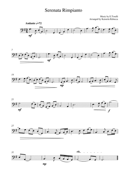 Serenata Rimpianto (op.6 no.1) image number null