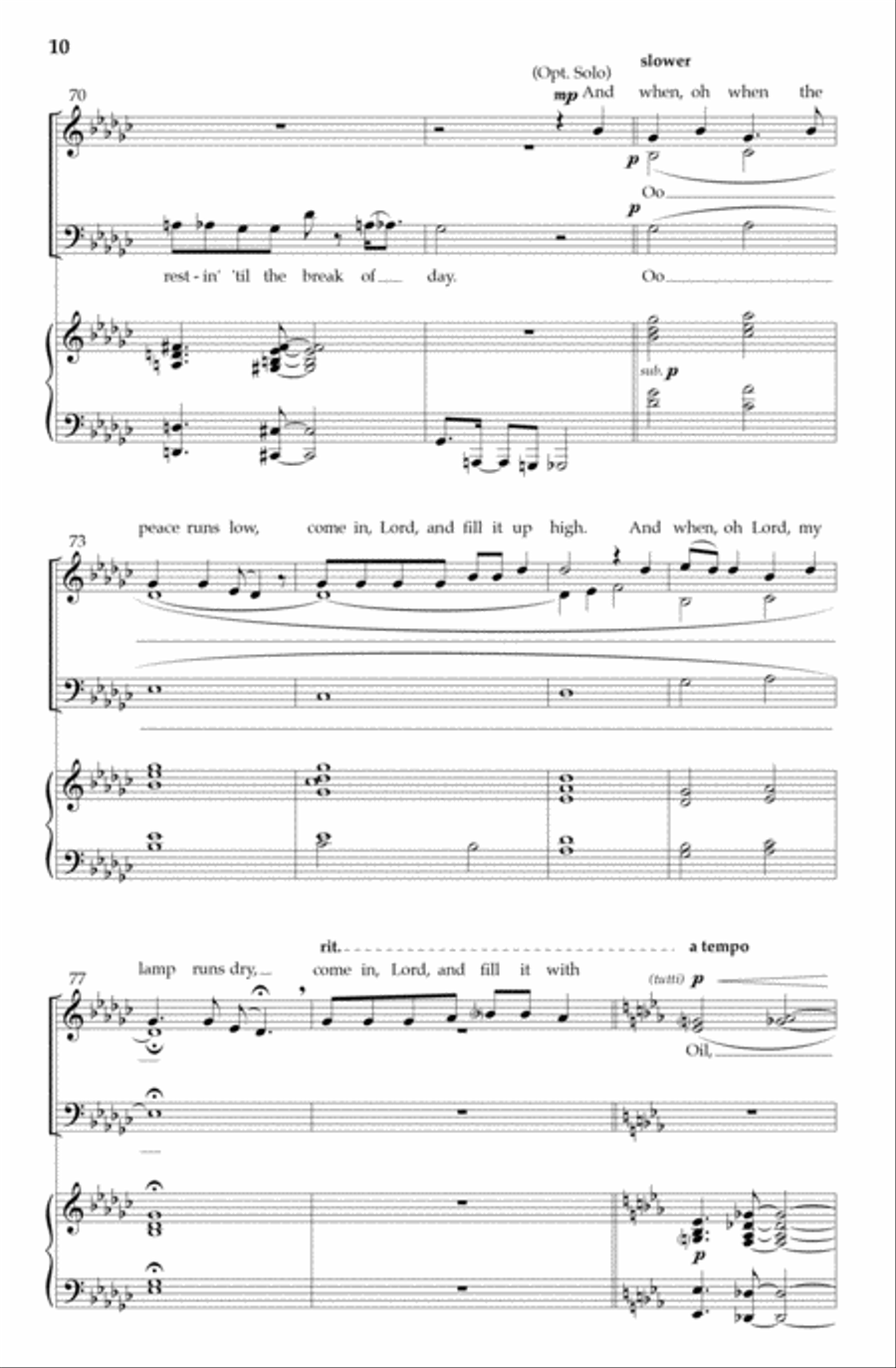 Give Me Oil in My Lamp 3-Part scores gallery preview page 9