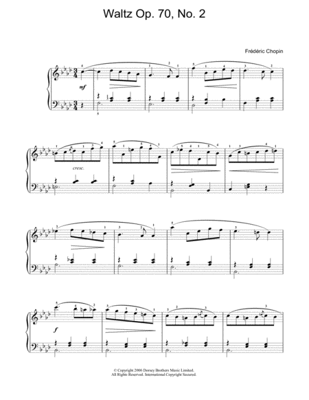 Waltz Op. 70, No. 2