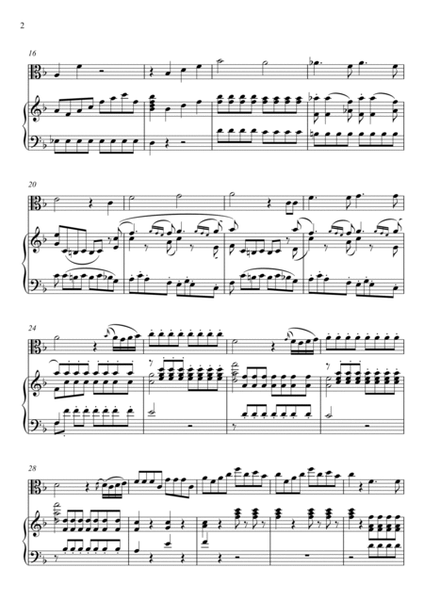 W.A Mozart - Der Hölle Rache kocht in meinem Herzen (Die Zauberflöte) Viola Solo - F Key image number null