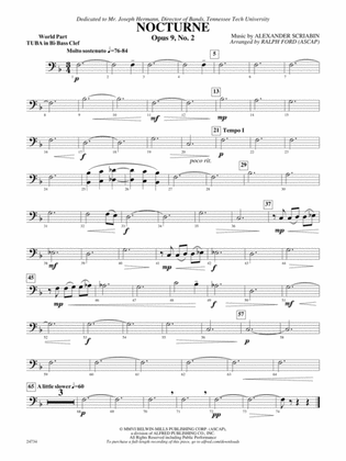 Nocturne (Opus 9, No. 2): (wp) B-flat Tuba B.C.
