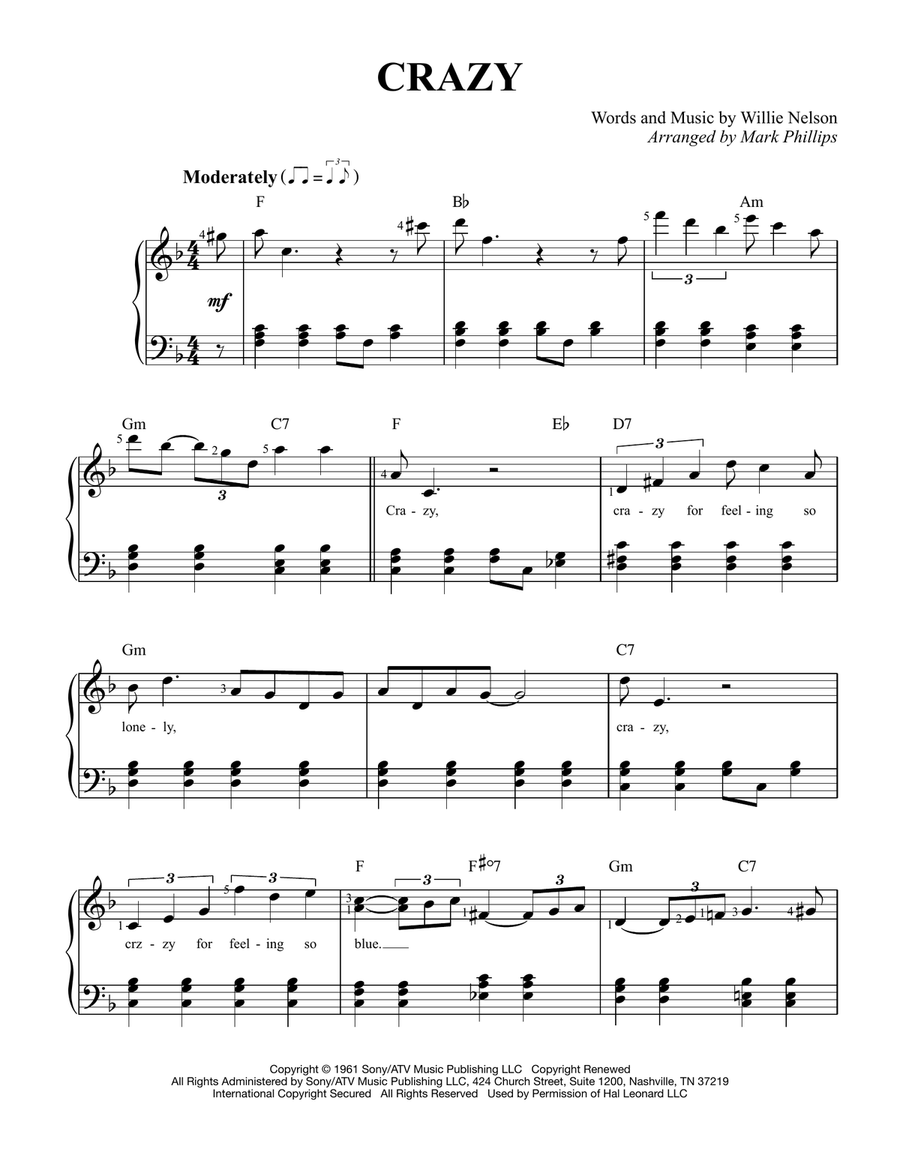 Crazy Easy Piano scores gallery preview page 1