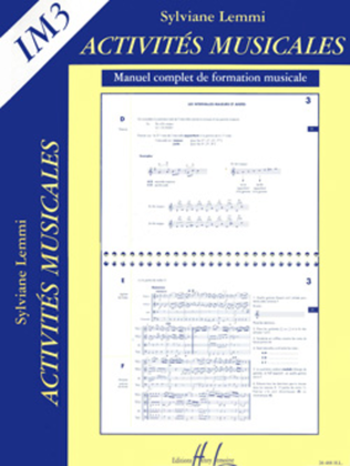 Book cover for Activites Musicales IM3
