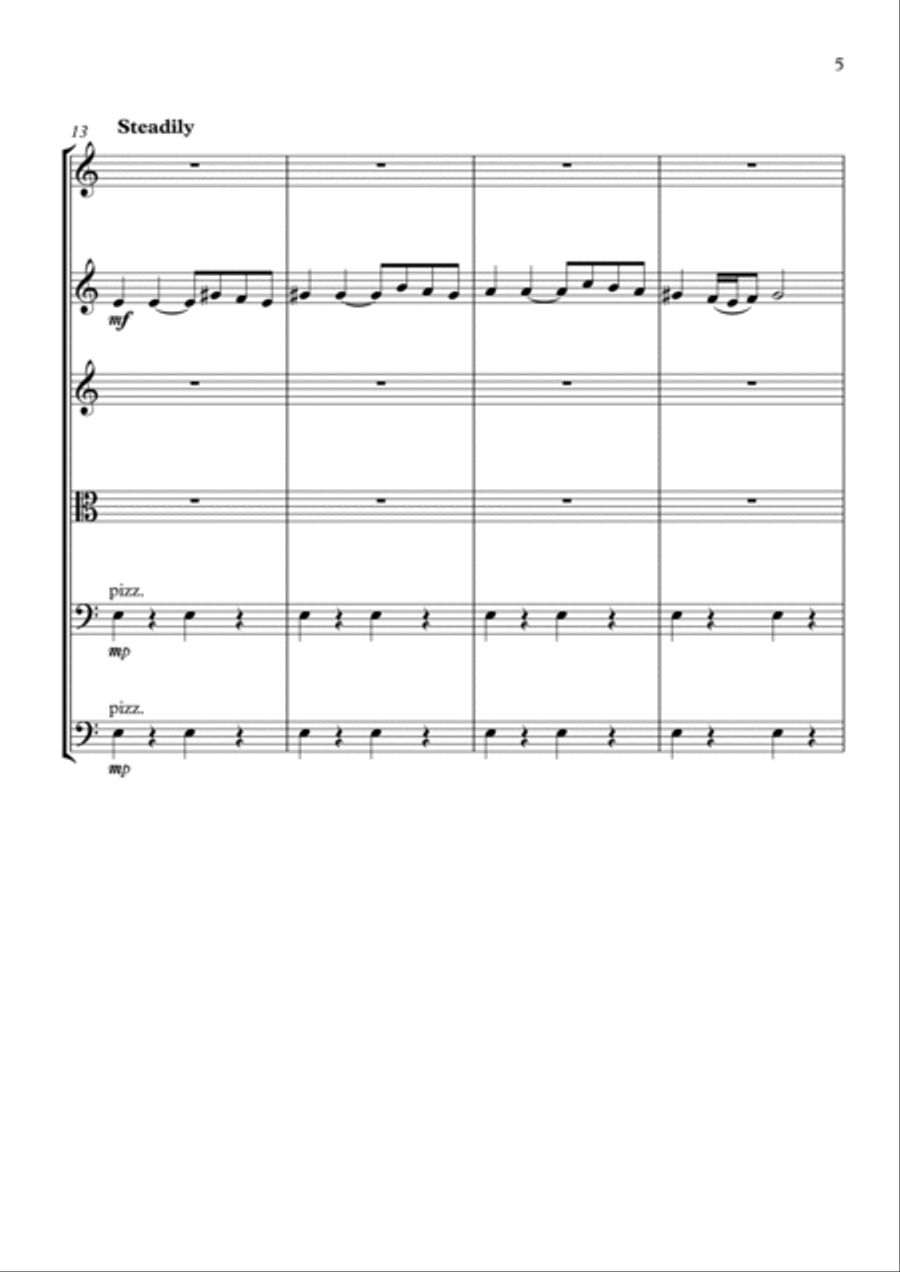 Hava Nagila - for String Orchestra String Orchestra scores gallery preview page 5