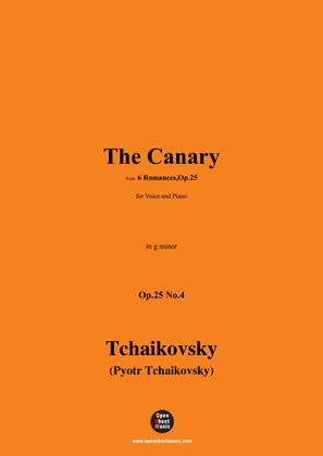Book cover for Tchaikovsky-The Canary,in g minor,Op.25 No.4