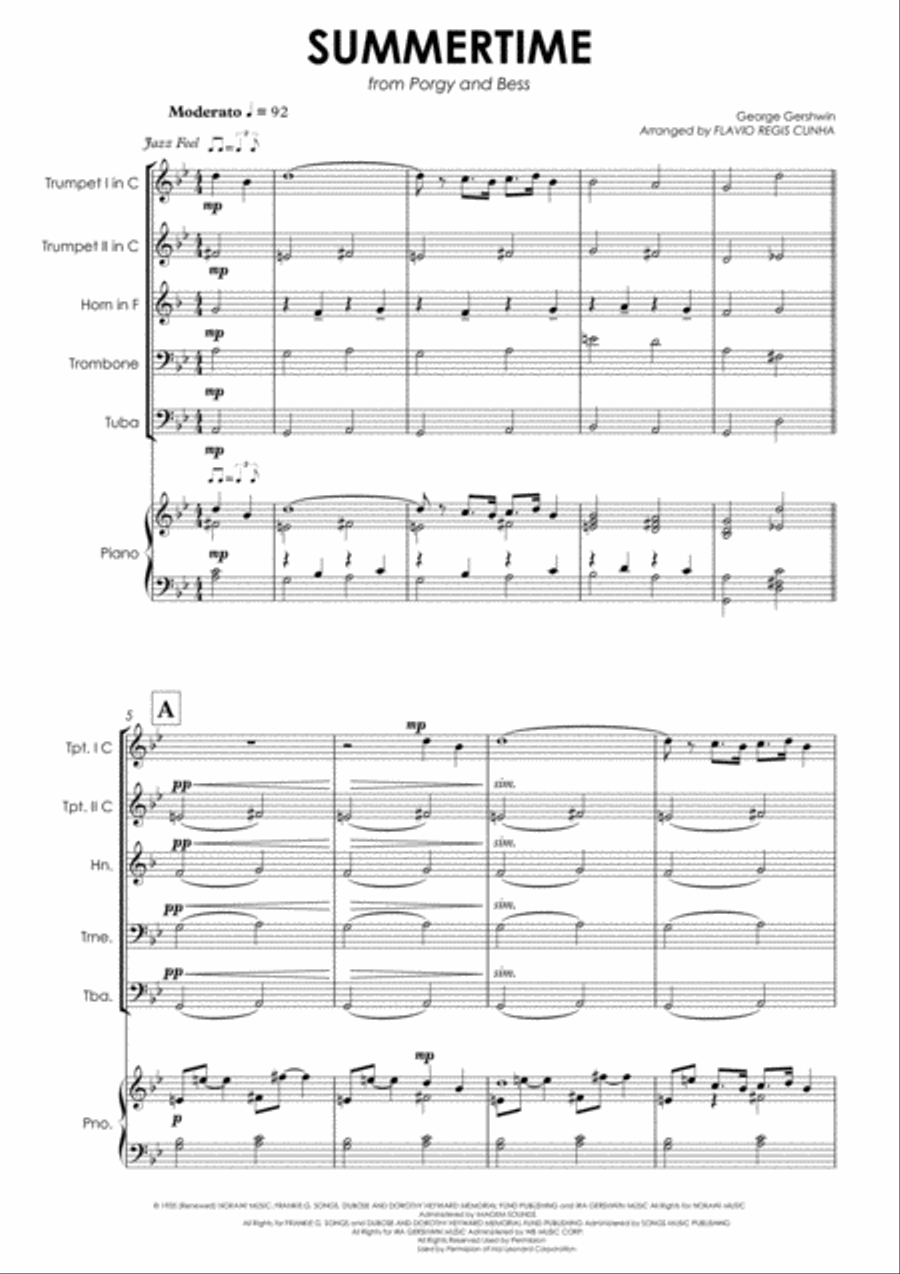Summertime Small Ensemble scores gallery preview page 2