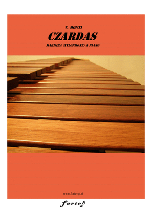 Book cover for Czardas for Marimba (Xylophone) and Piano