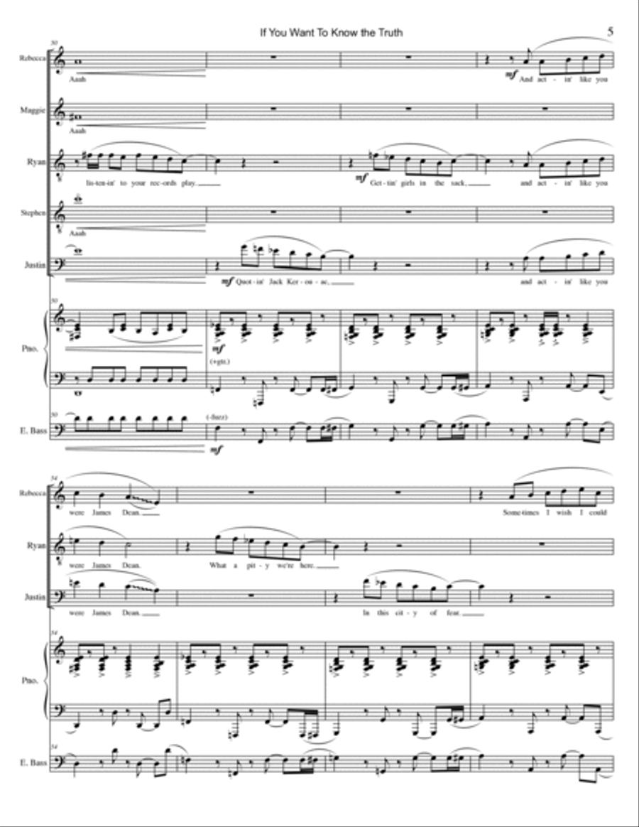 If You Want To Know the Truth Piano, Vocal, Guitar scores gallery preview page 5