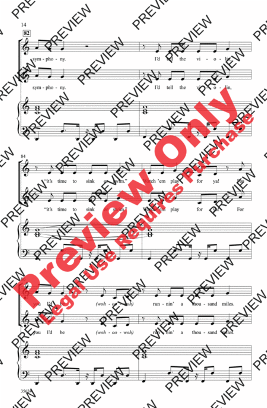 Baby! A Medley of Justin Bieber Hits 2-Part scores gallery preview page 14
