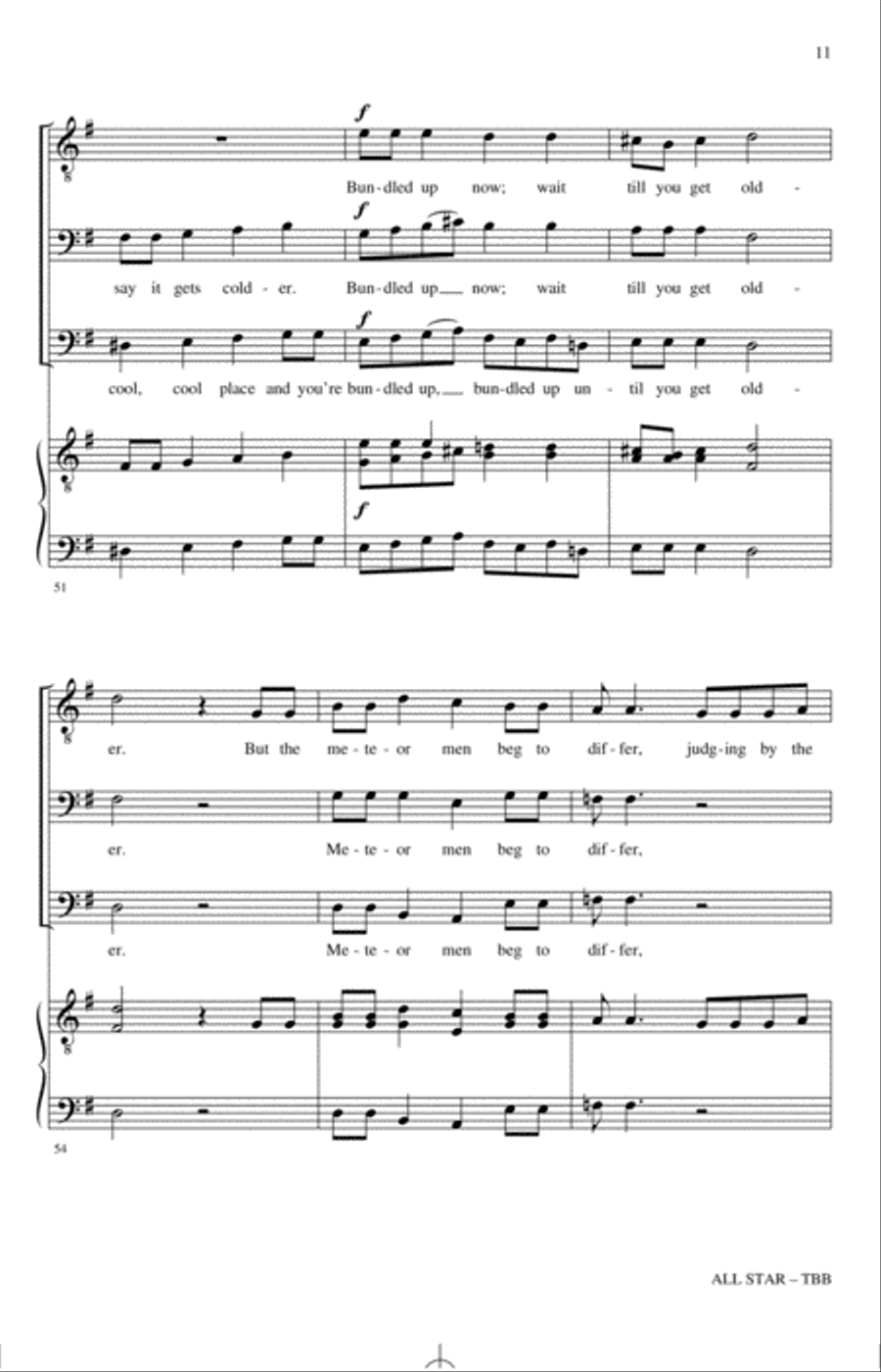 All Star (As an English Madrigal) (arr. Nathan Howe) 3-Part scores gallery preview page 10