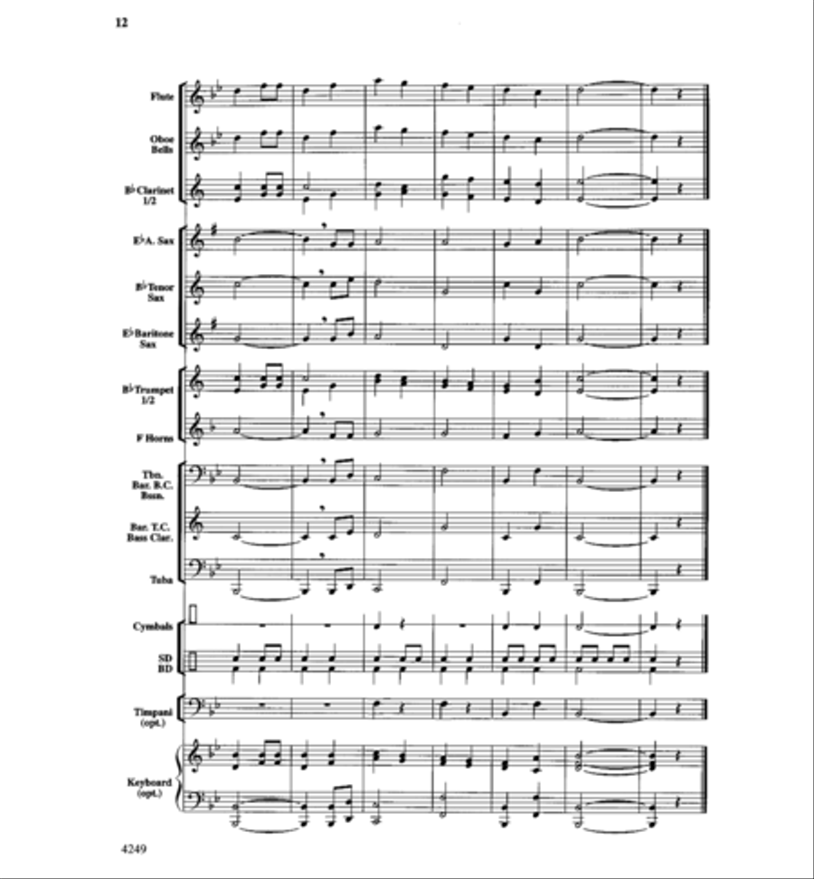 Peanuts & Peanut Butter Concert Band scores gallery preview page 12