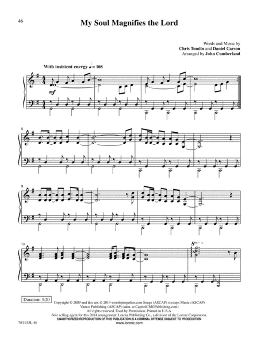 Blessing and Honor Piano Solo scores gallery preview page 11
