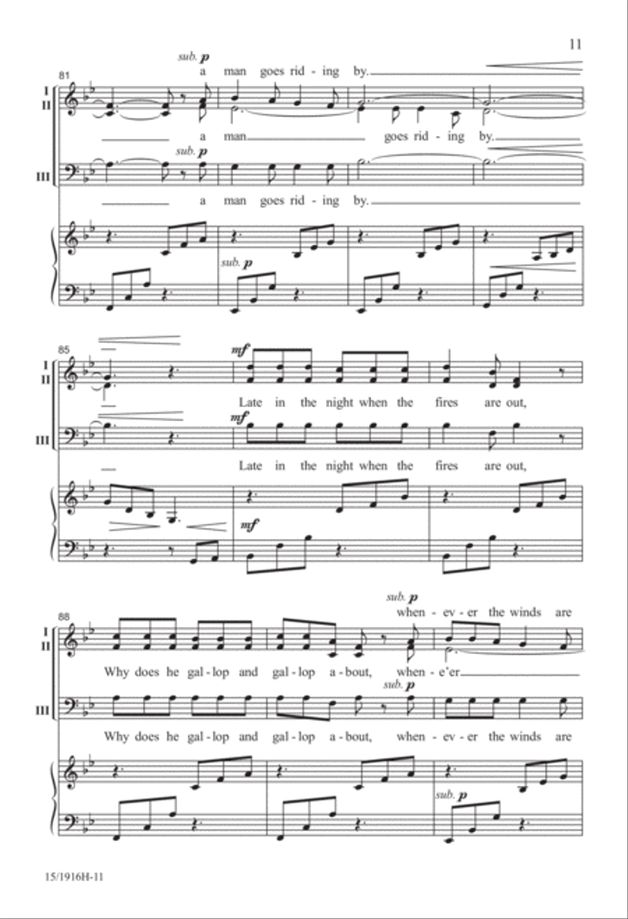 Windy Nights 3-Part scores gallery preview page 12