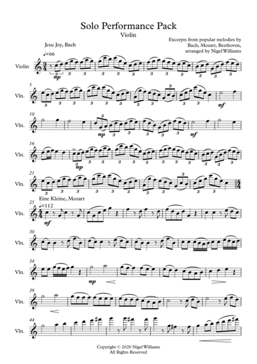Solo Performance Pack, Violin image number null