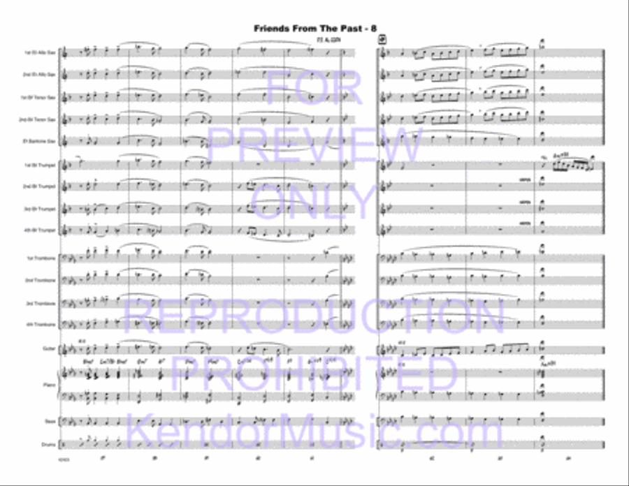 Friends From The Past Jazz Ensemble scores gallery preview page 9