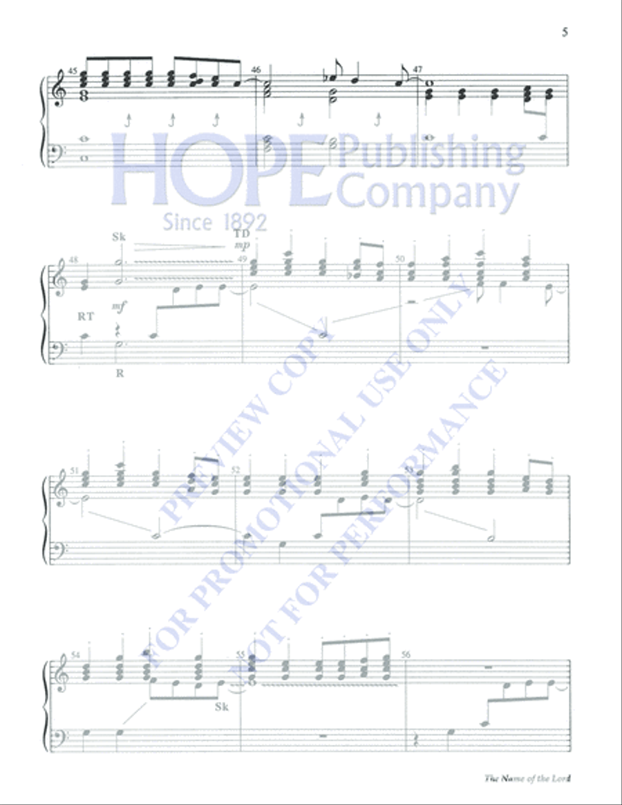The Name of the Lord 3-Octaves scores gallery preview page 5