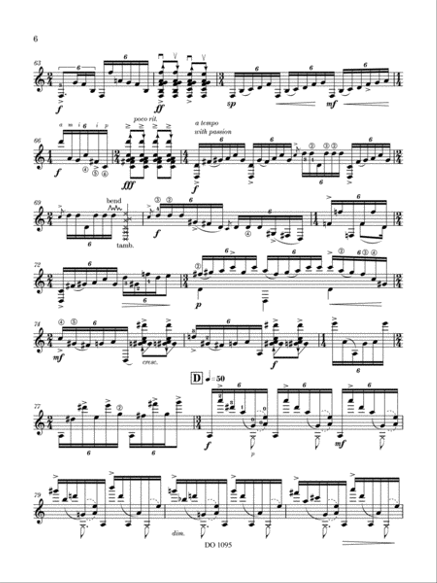 the rain falls equally on all things Classical Guitar scores gallery preview page 6