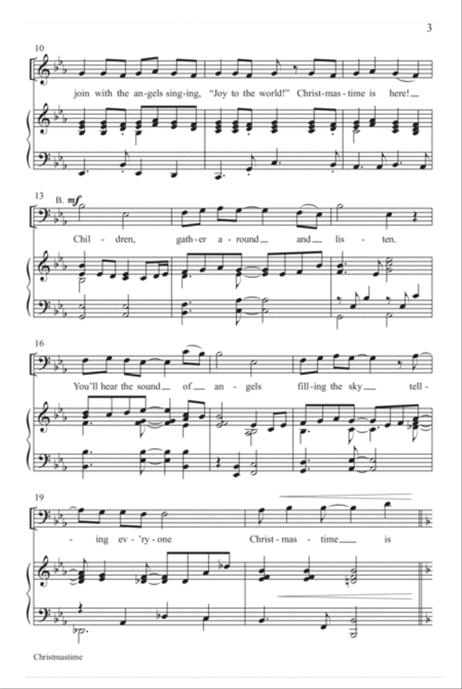 Christmastime Christmastime 3-Part scores gallery preview page 4