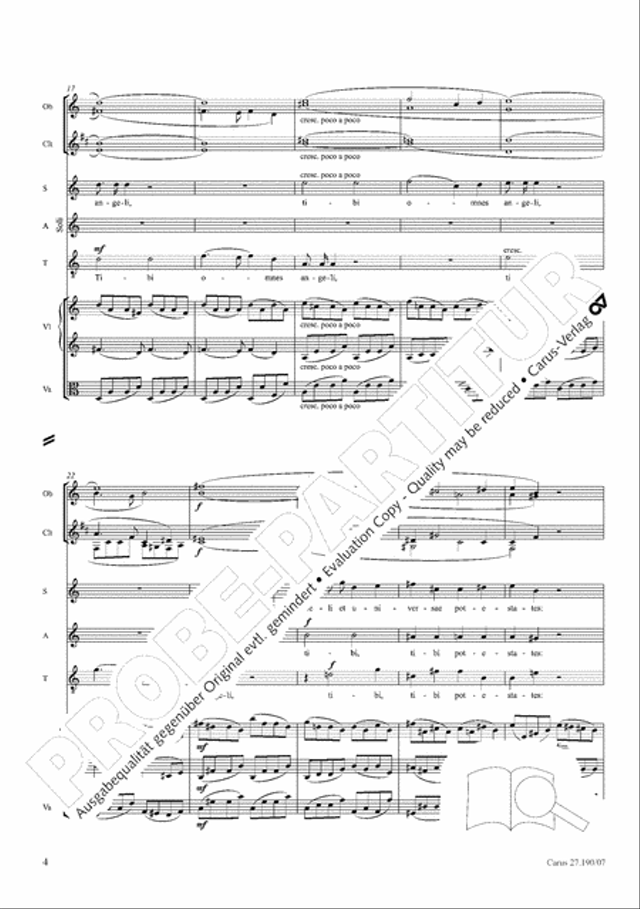 Te Deum Te Deum 4-Part scores gallery preview page 12