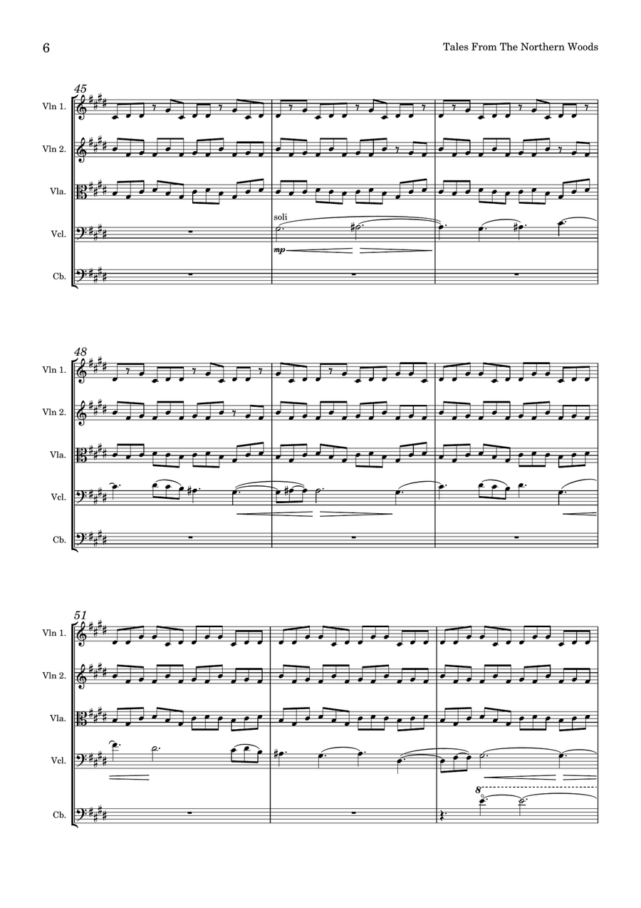 Tales From The Northern Woods Chamber Music scores gallery preview page 6