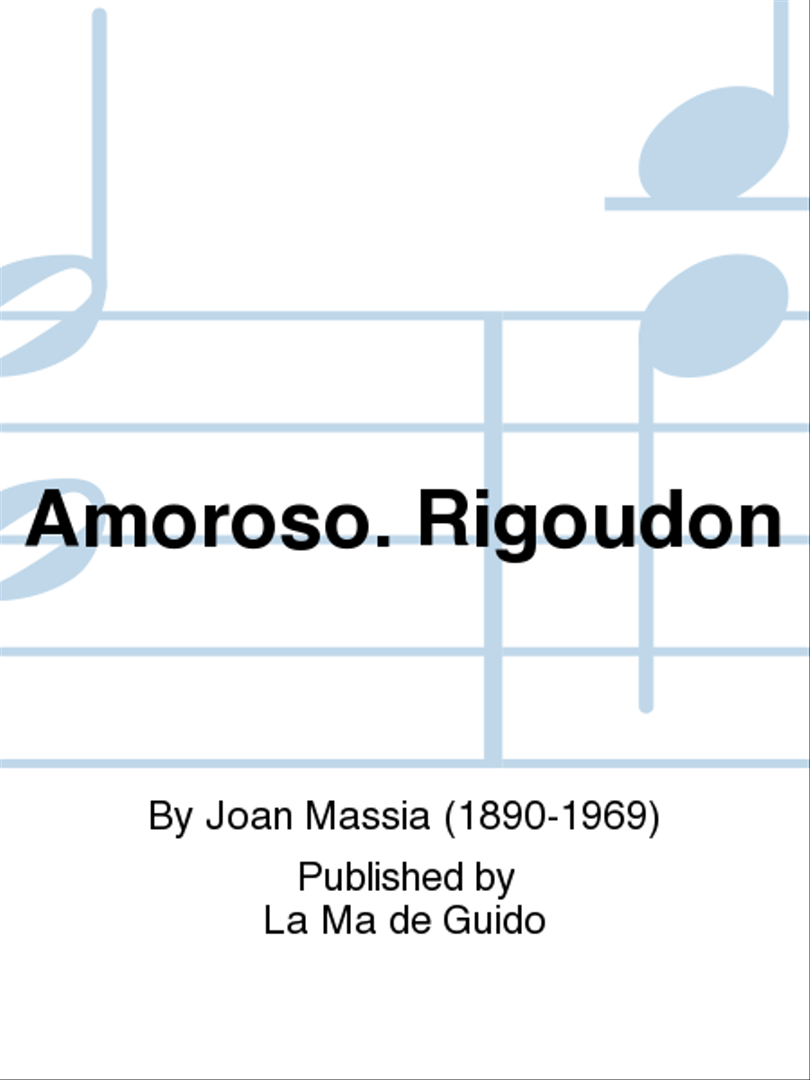 Amoroso. Rigoudon Violin Solo scores gallery preview page 1