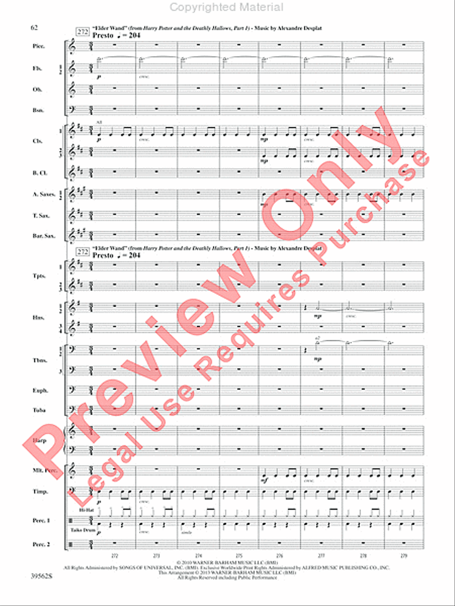 The Complete Harry Potter Concert Band scores gallery preview page 63