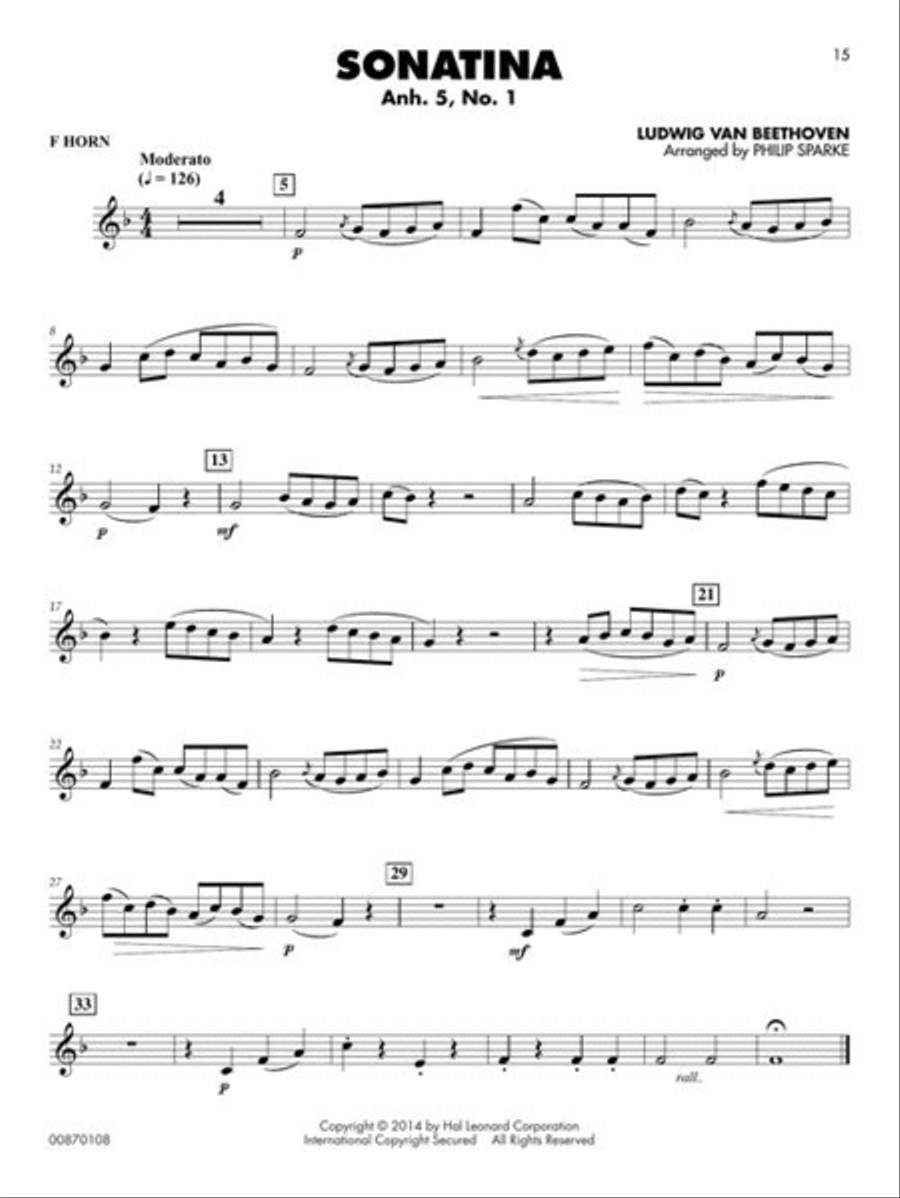 Classical Solos for F Horn – Volume 2 Concert Band Methods scores gallery preview page 5