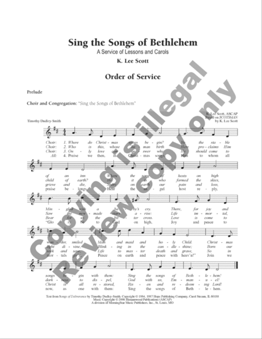 Sing the Songs of Bethlehem (Leader's Guide) Choir scores gallery preview page 9