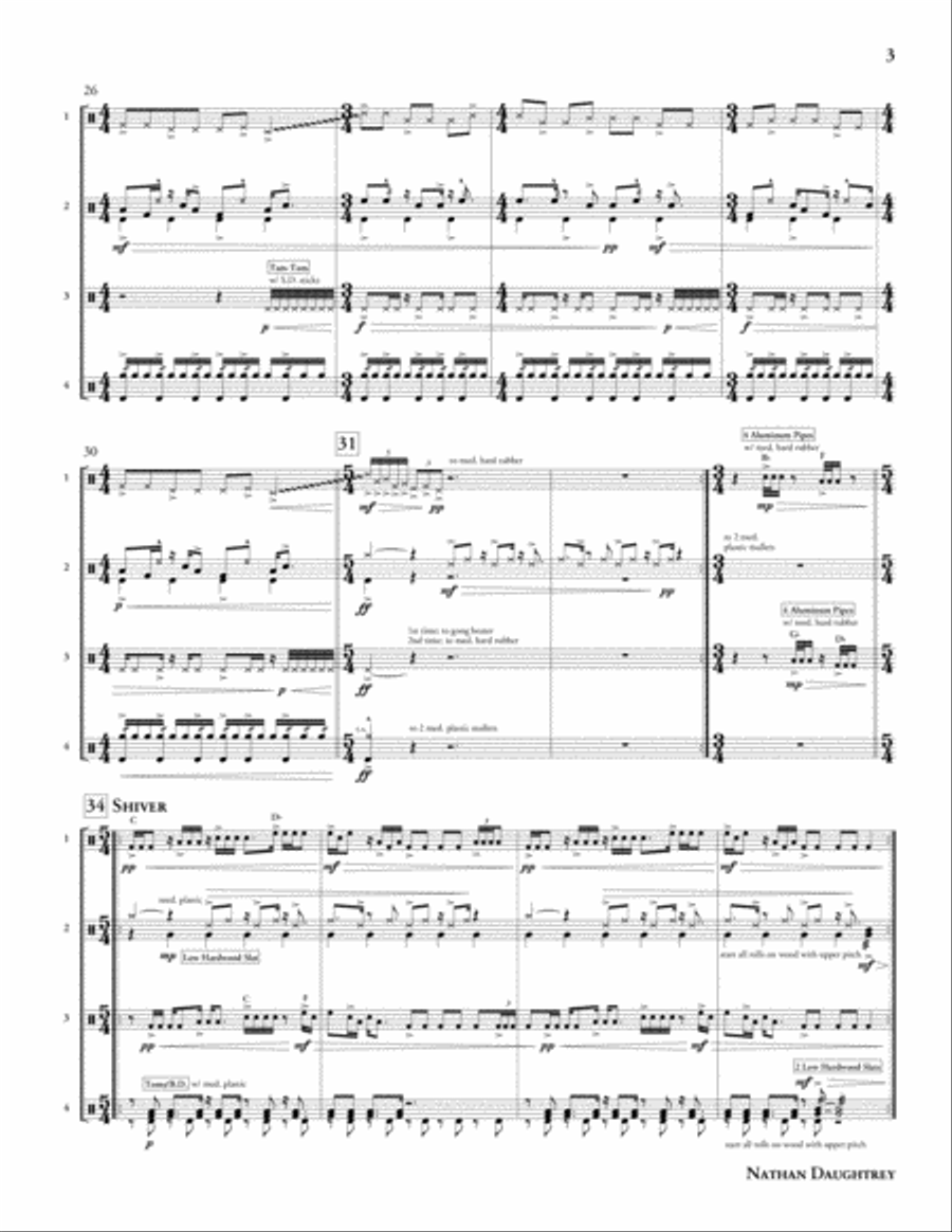 Fever Dream Percussion Ensemble scores gallery preview page 5