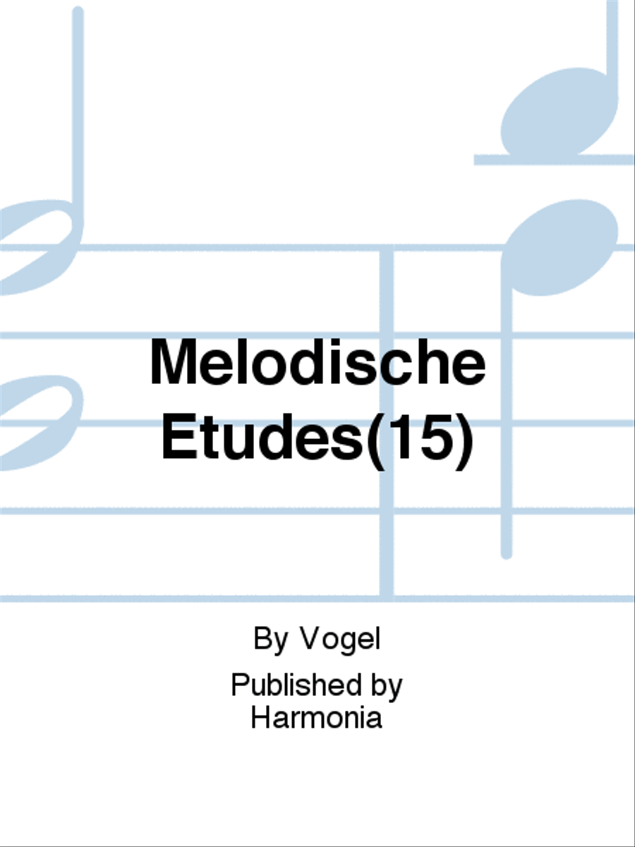 Melodische Etudes(15) Accordion scores gallery preview page 1