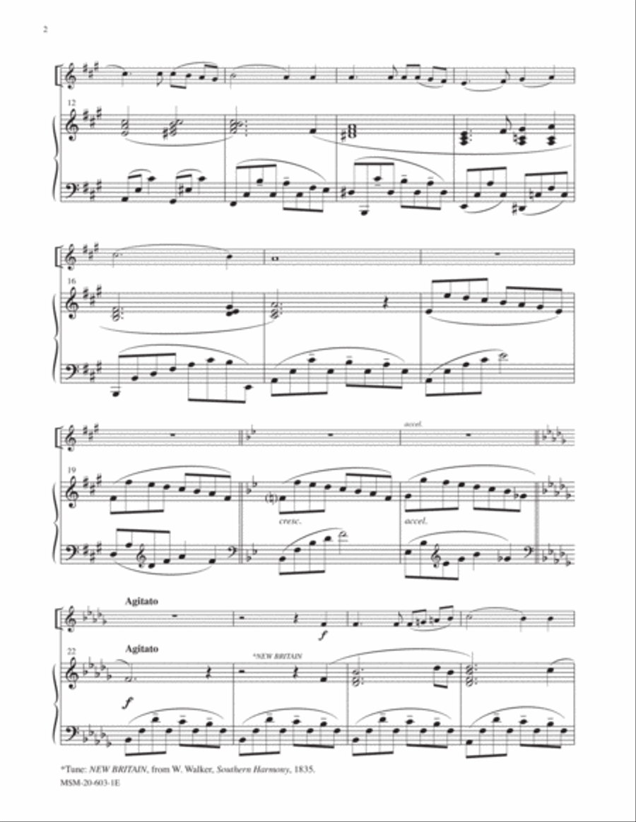 O Love That Wilt Not Let Me Go Piano Accompaniment scores gallery preview page 2