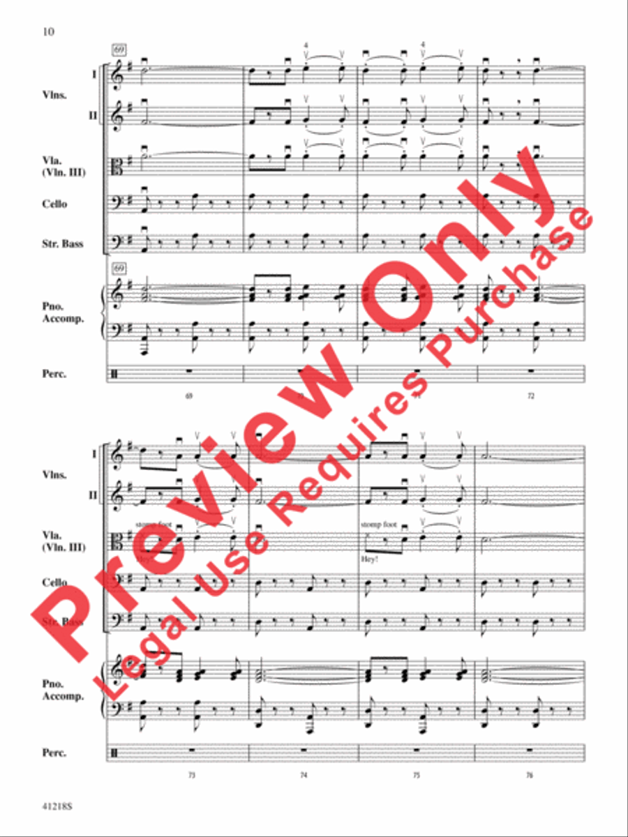Funiculì, Funiculà Funiculì, Funiculà String Orchestra scores gallery preview page 11