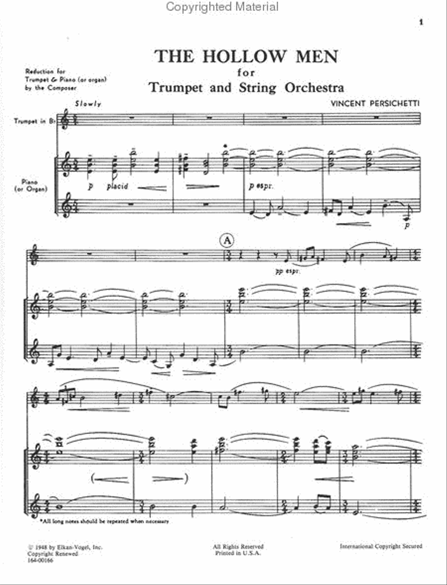 The Hollow Men The Hollow Men Chamber Music scores gallery preview page 2