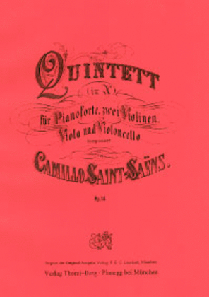 Book cover for Quintett in A-Dur op. 14