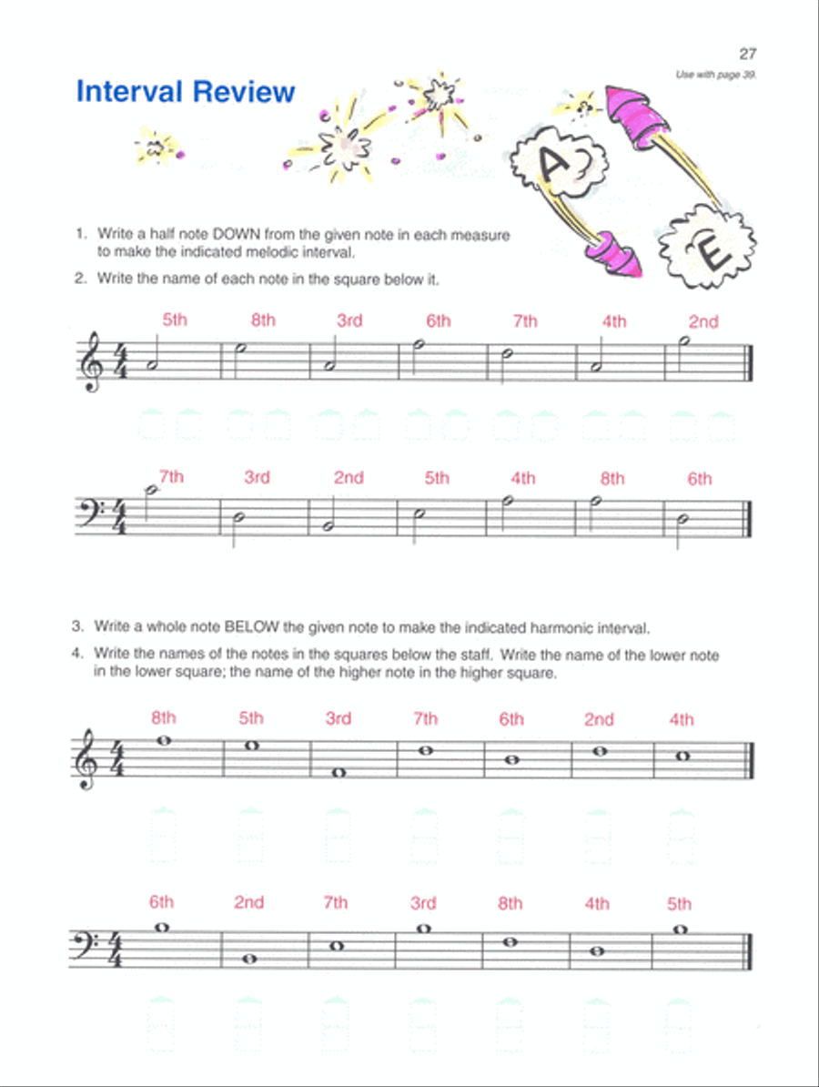 Alfred's Basic Piano Course Notespeller, Level 3 Piano Method scores gallery preview page 4