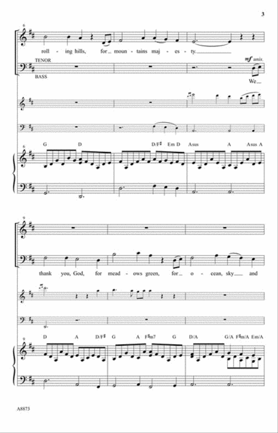For All Good Things For All Good Things 4-Part scores gallery preview page 3