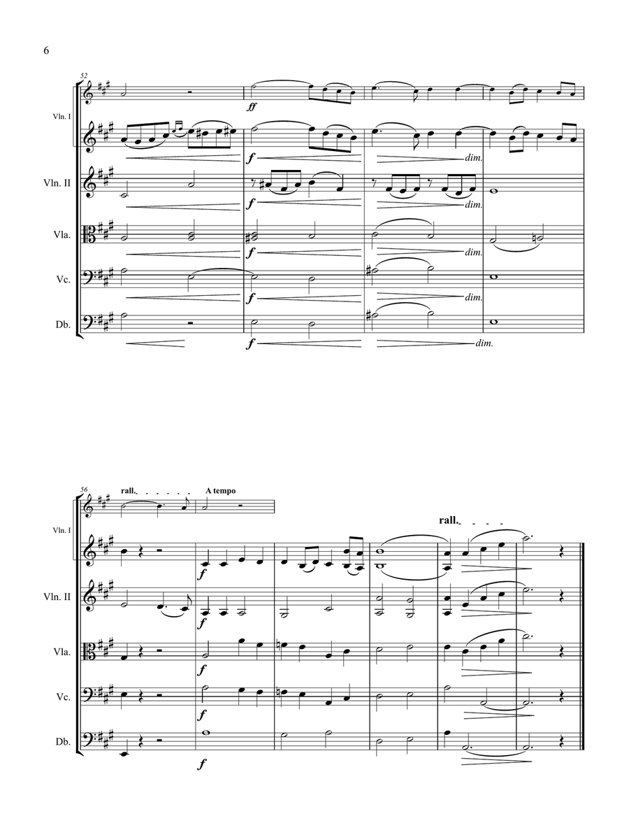 Panis Angelicus, Cesar Franck for String Orchestra String Quartet scores gallery preview page 6