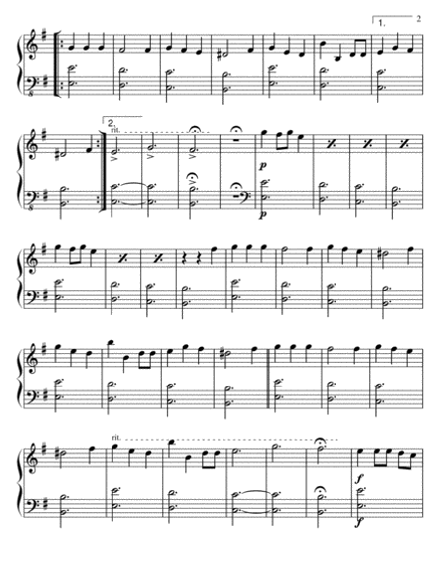 Hark the Bells Piano Solo scores gallery preview page 2