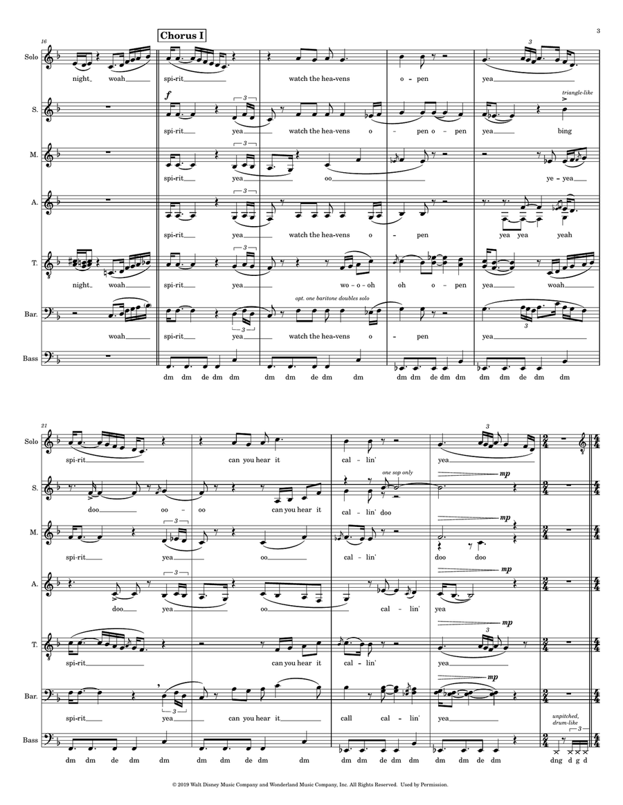 Spirit Spirit A Cappella scores gallery preview page 3