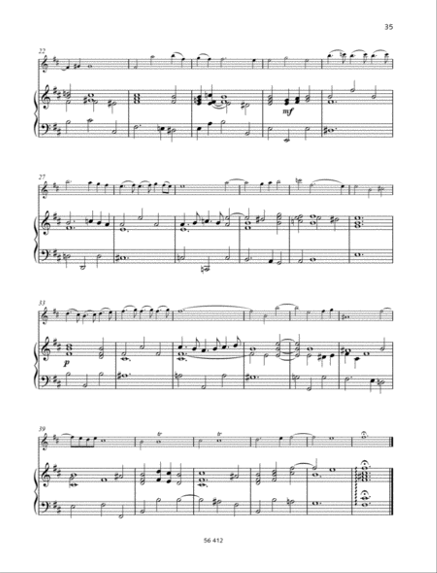 Sonata D major Violin scores gallery preview page 6