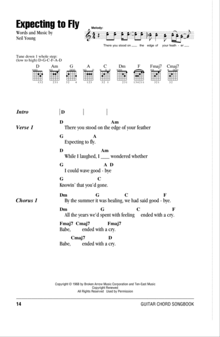 Expecting To Fly Acoustic Guitar scores gallery preview page 1