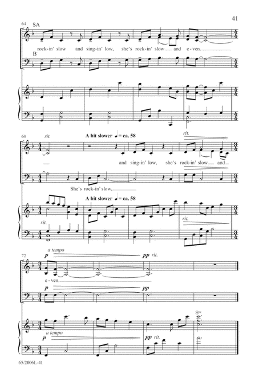 I Hear the Prophet Callin' 3-Part scores gallery preview page 42