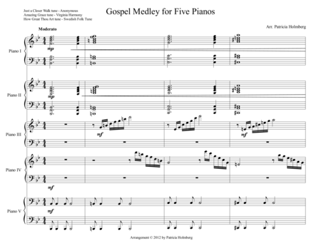 Gospel Trilogy for 5 pianos