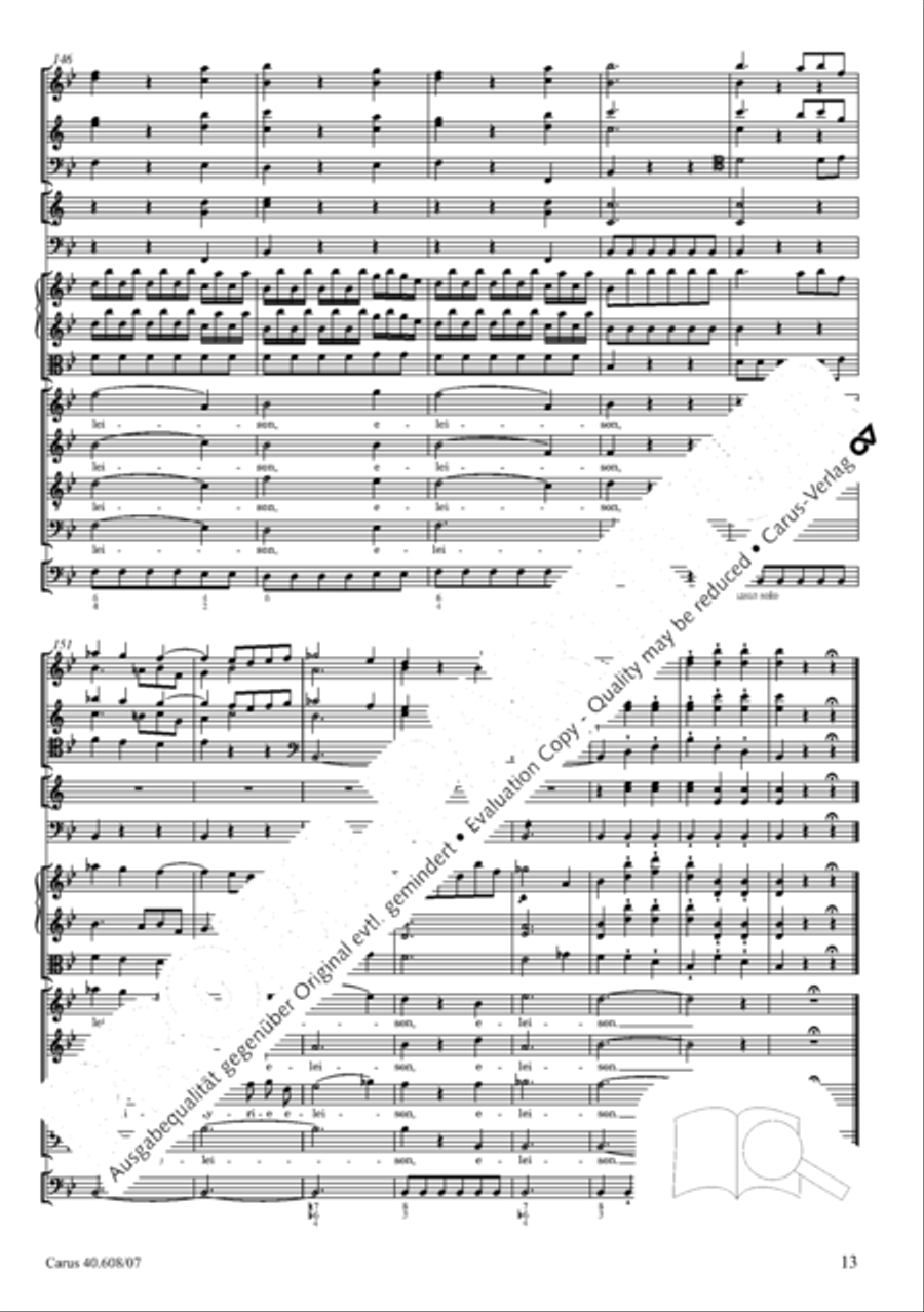 Missa Sancti Bernardi von Offida in B 4-Part scores gallery preview page 28